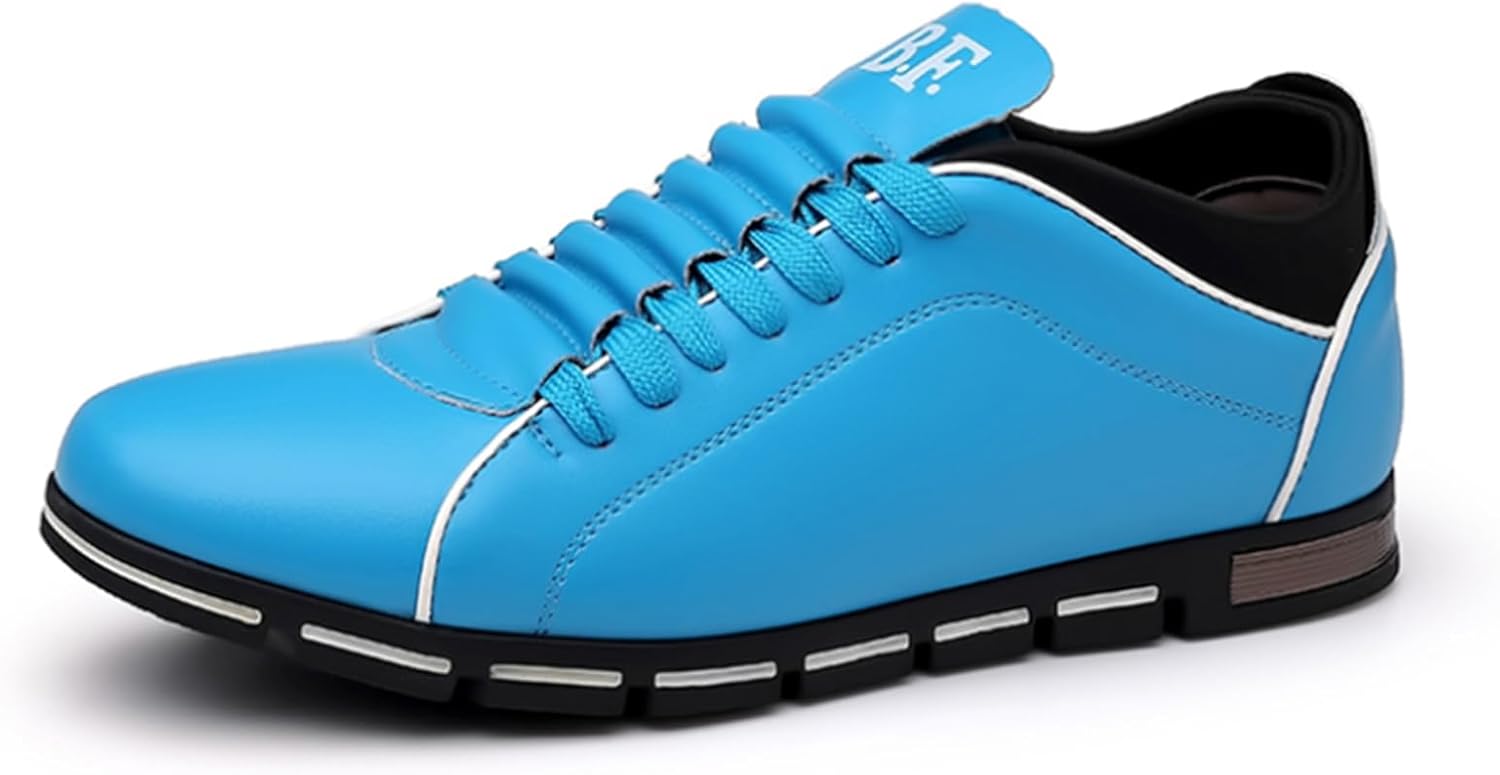 

Мужские кроссовки для вождения, модные прогулочные туфли, комфортные кроссовки на шнуровке, деловые повседневные туфли, свадебные офисные туфли Nigxwns, синий