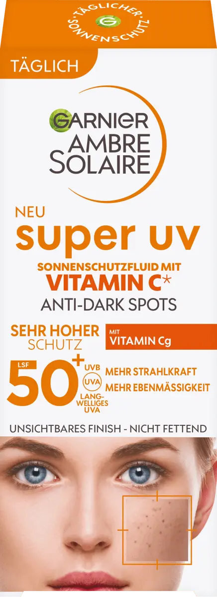 

Солнцезащитный флюид для лица супер УФ с витамином С SPF 50+ 40 мл Garnier
