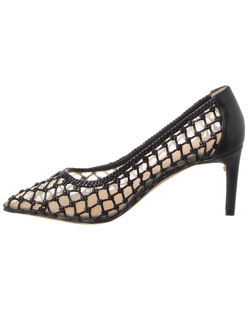 Ferragamo Ilary N70 туфли-лодочки из сетки и кожи Salvatore Ferragamo, черный — фото 2