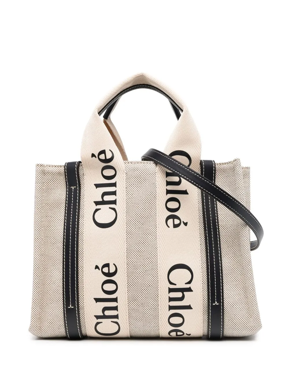 

Сумка-тоут Woody с логотипом CHLOÉ, нейтральный