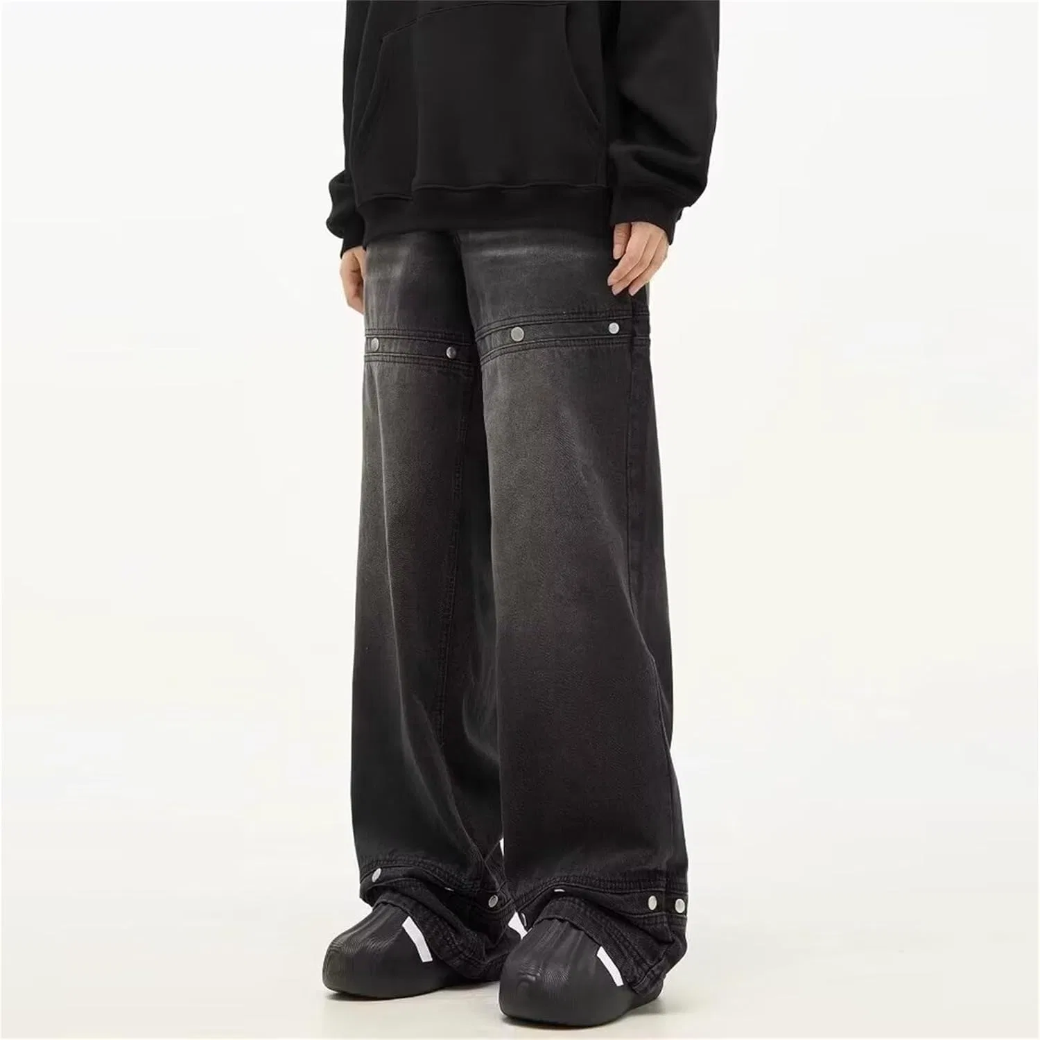 Джинсы свободные Rivet Black generic — фото 4