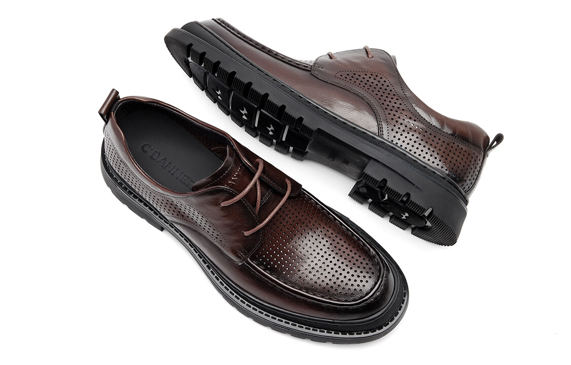 Туфли CВ°BANNER Dress Shoes Men Low-Top Brown — фото 3