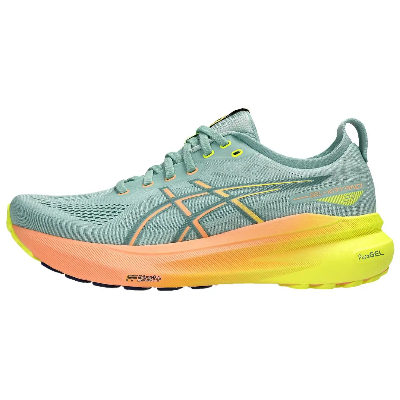 

ASICS Gel Kayano 31 Paris Light Celadon Safety Yellow в зелёно-жёлтом цвете, цвет Green/Yellow