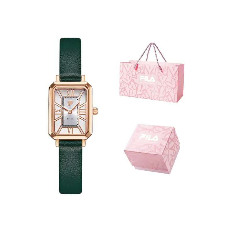 

FILA Часы Years Flowing Collection Wrist Watch Quartz Movement Leather Strap White Dial Women's Watch