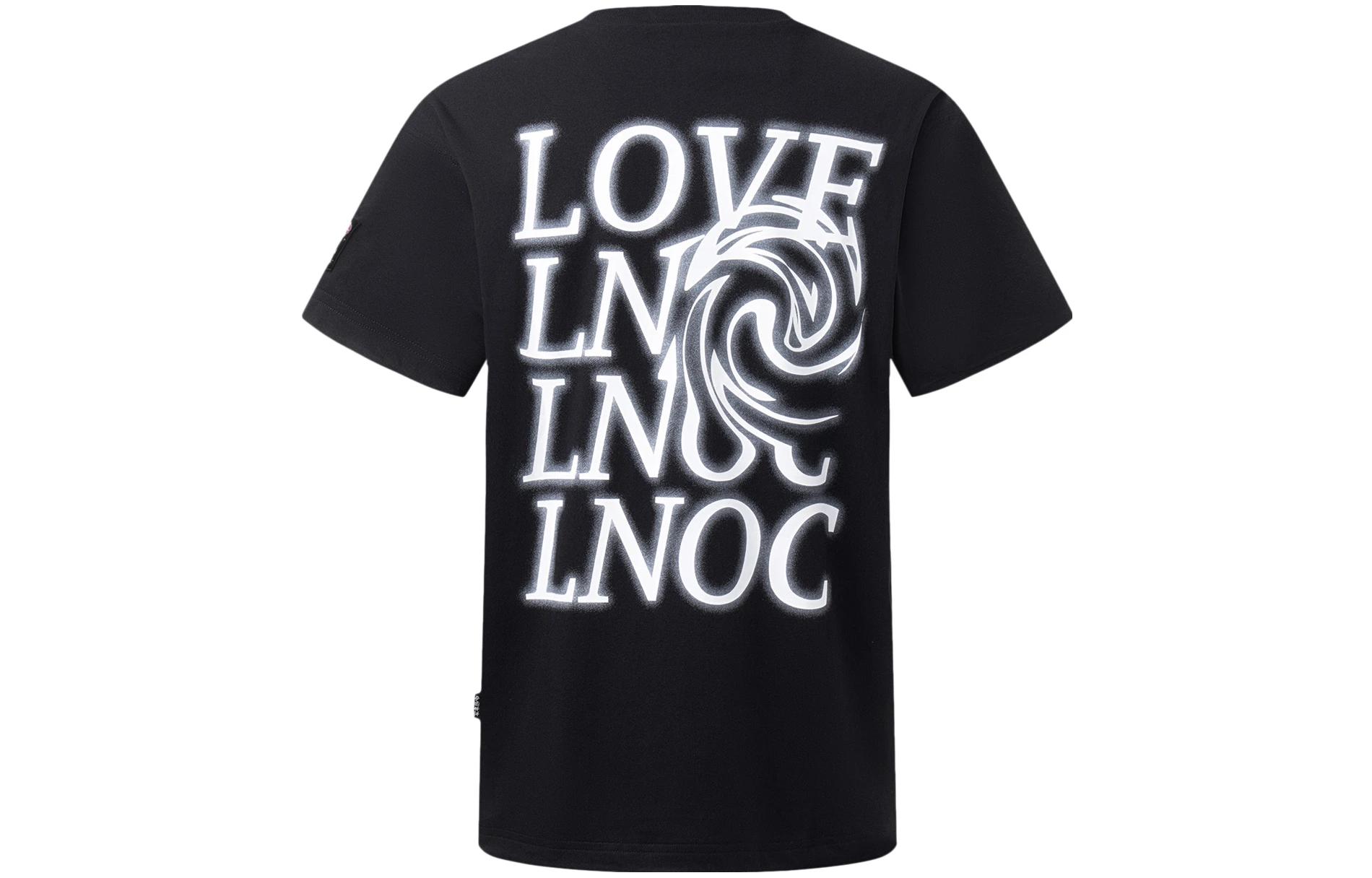 

Футболка с коротким рукавом унисекс черная LiNing