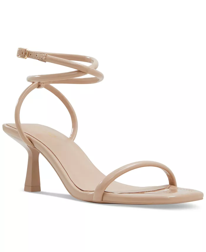 Женские сандалии Dime Strappy с переплетением на щиколотке ALDO, коричневый/бежевый