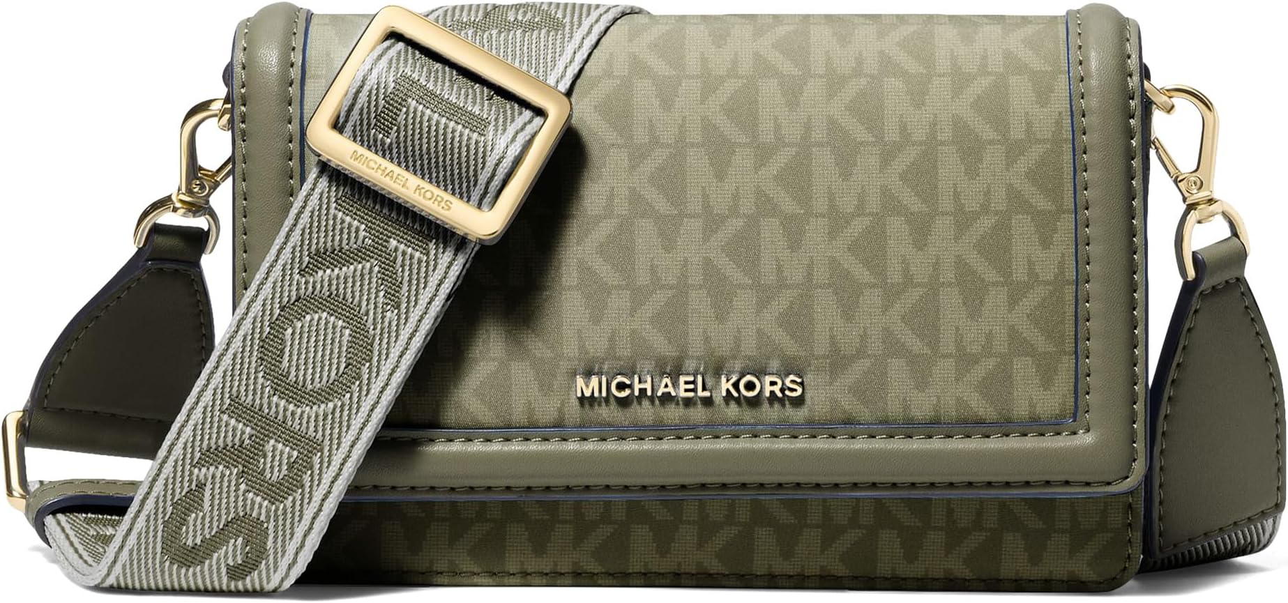 

Сумка MICHAEL Michael Kors Jet Set Small Phone Webbing Strap Xbody, цвет Ivy