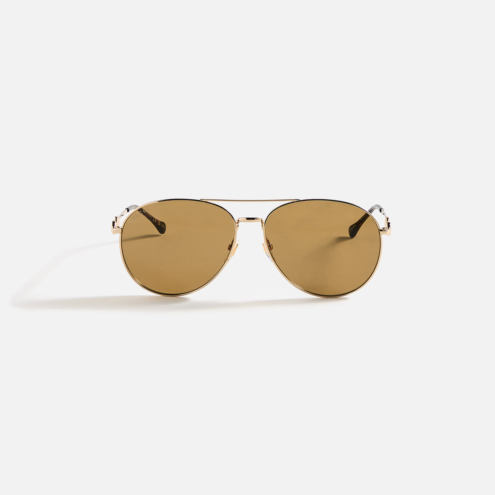 

Солнцезащитные очки Gucci Aviator Sunglasses, золотой