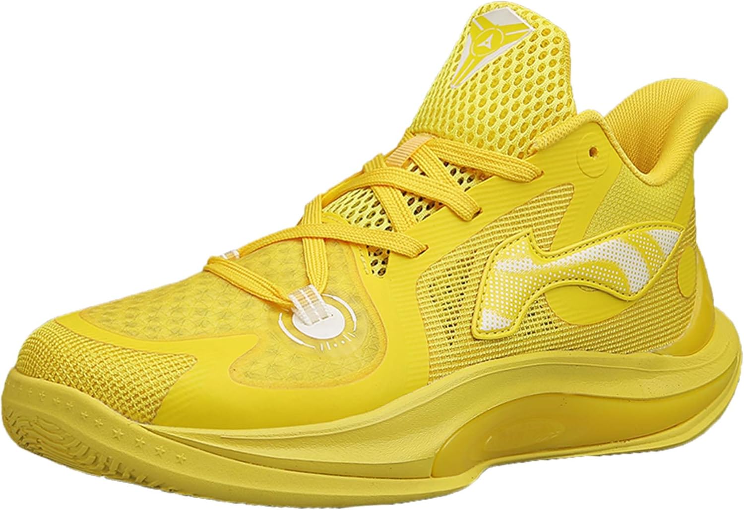 

Мужские баскетбольные кроссовки Легкие дышащие кроссовки с антискользящей подошвой для бега и ходьбы Женские баскетбольные кроссовки Vtiao, желтый