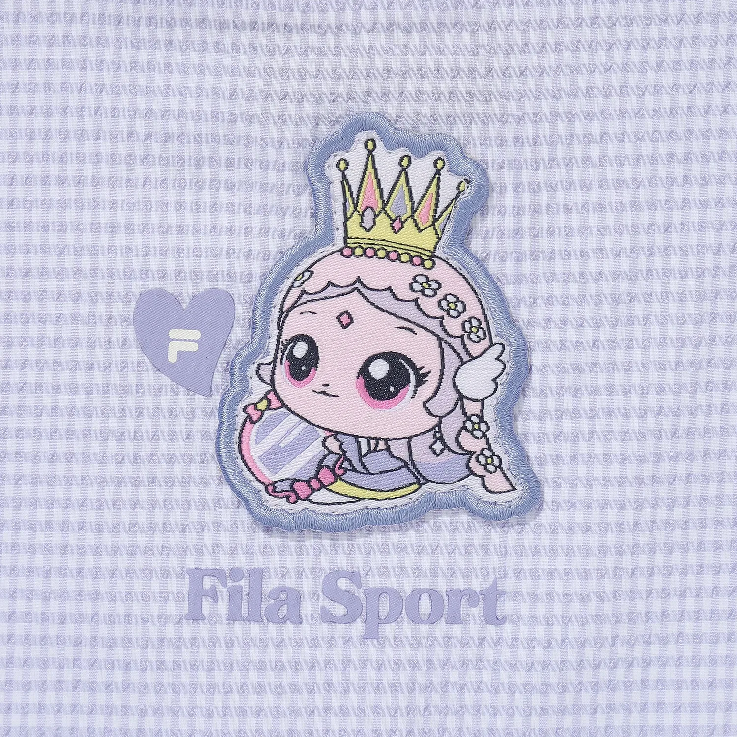 Детское платье из сирсакера с принтом Princess Catch Teenieping, фиолетовое, от Fila Kids — фото 4