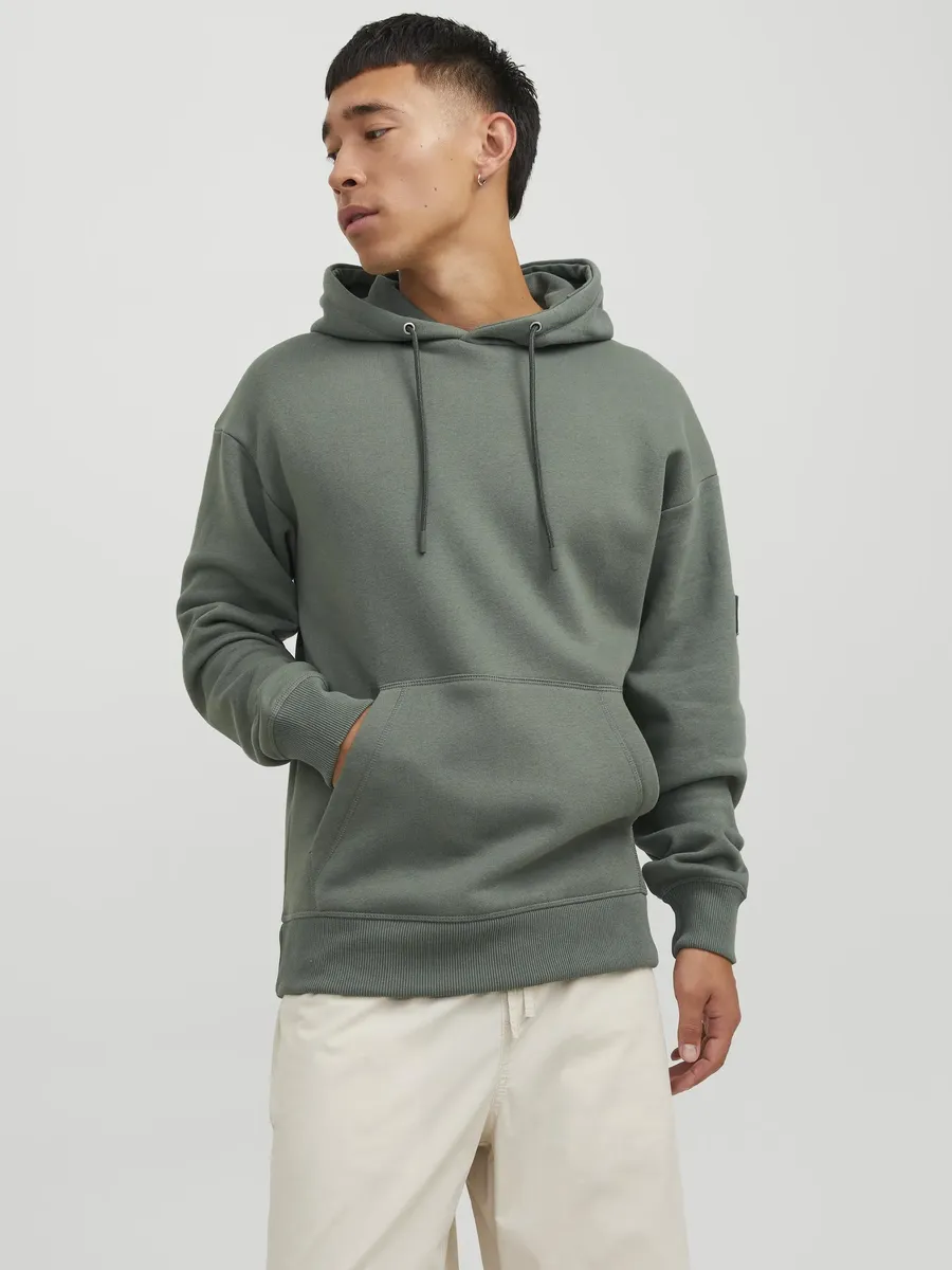 

Толстовка Jack & Jones с капюшоном "JCOCLASSIC TWILL SWEAT HOOD NOOS", зеленый