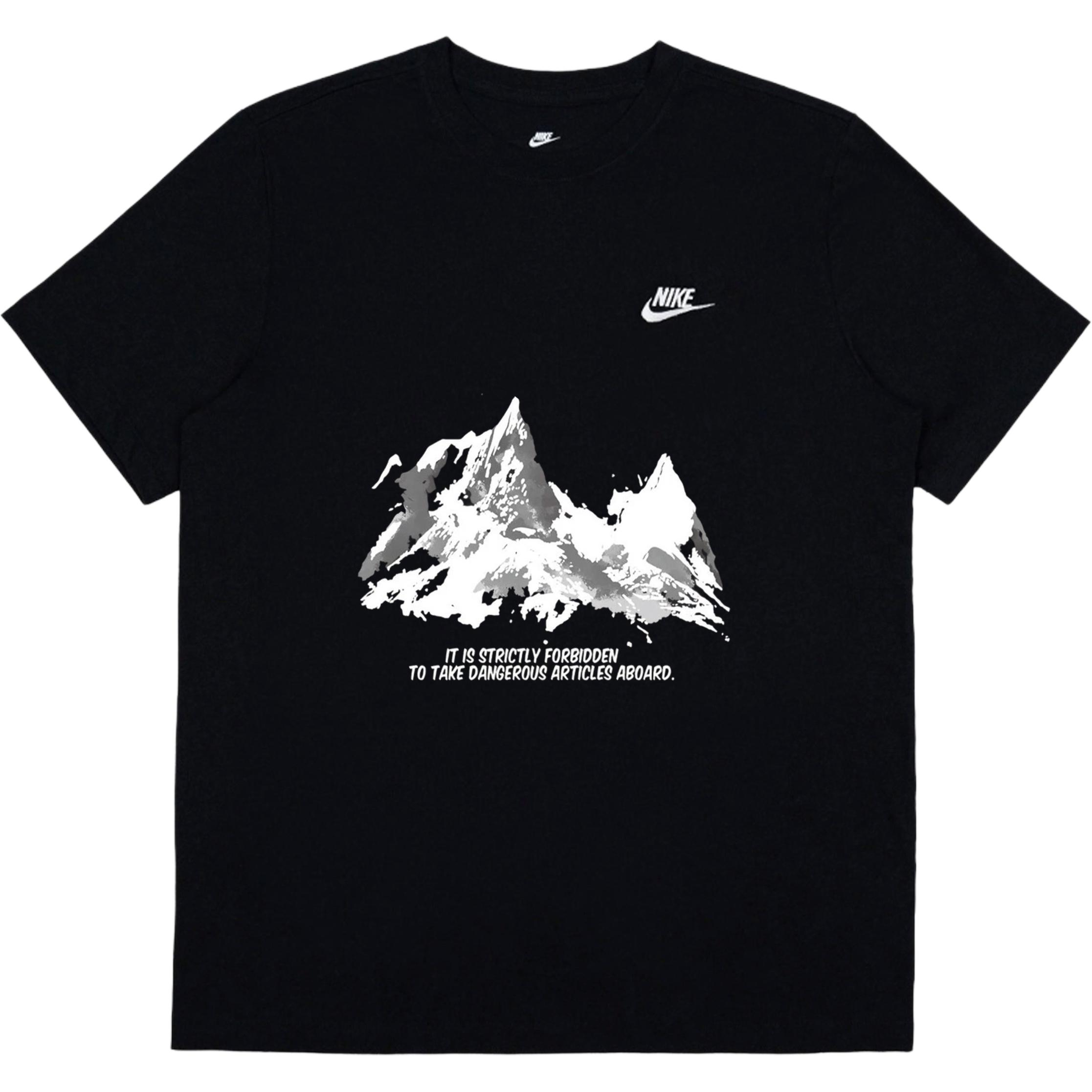 

Летняя футболка с коротким рукавом Unisex Nike, черный