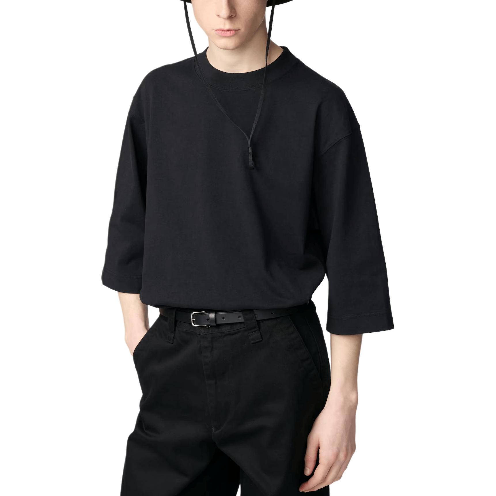 

UNIQLO Футболка U Collection SS25 мужская black, Черный, UNIQLO Футболка U Collection SS25 мужская black