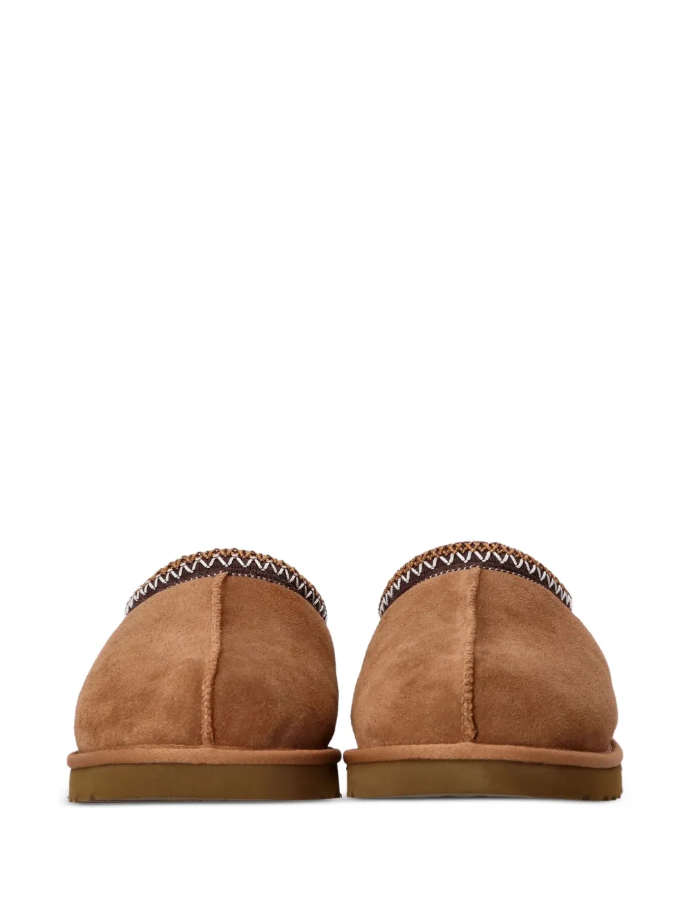 Тапочки из овчины с прошитой отделкой UGG, коричневый — фото 4