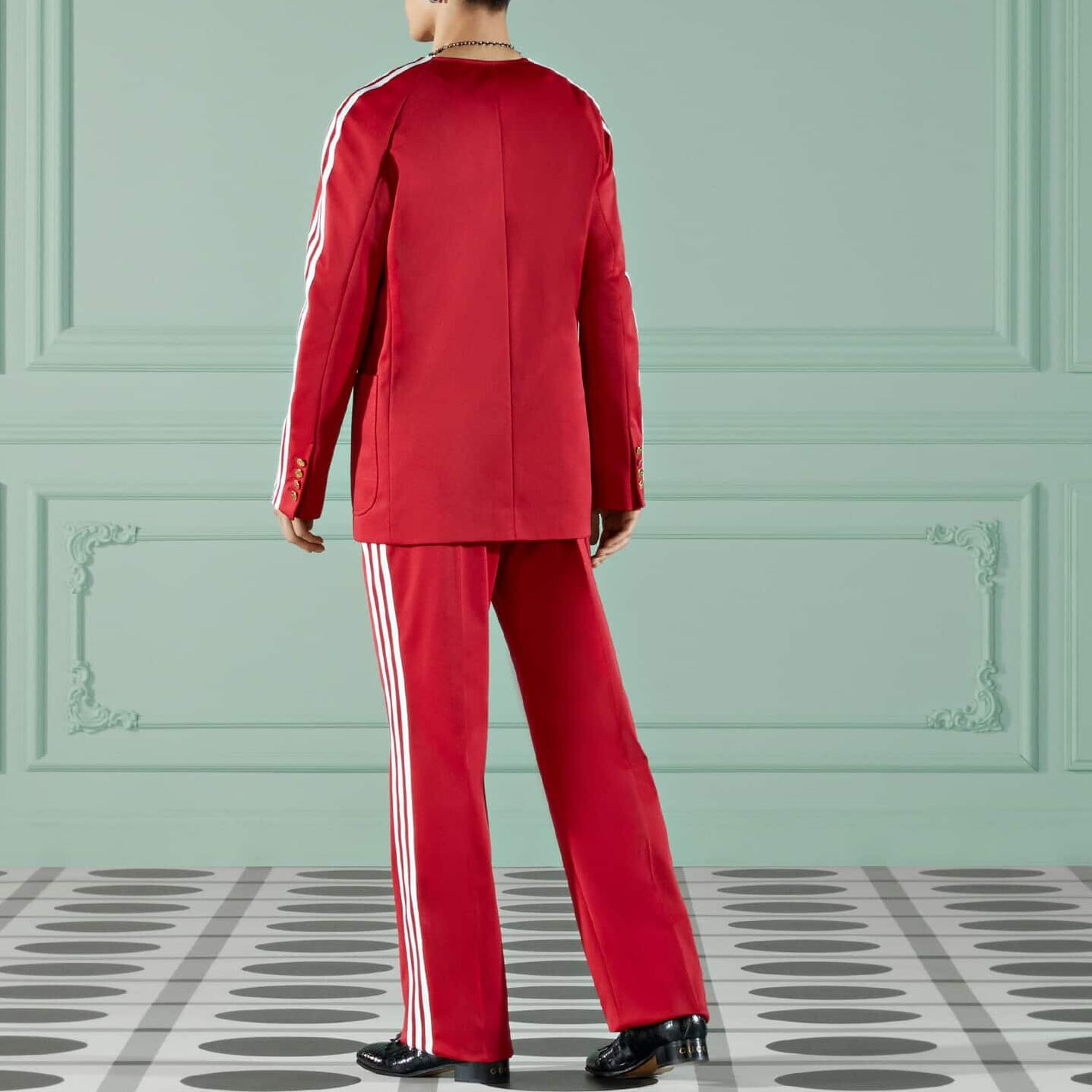 Брюки мужские Adidas Originals X Casual, красные, красный — фото 3