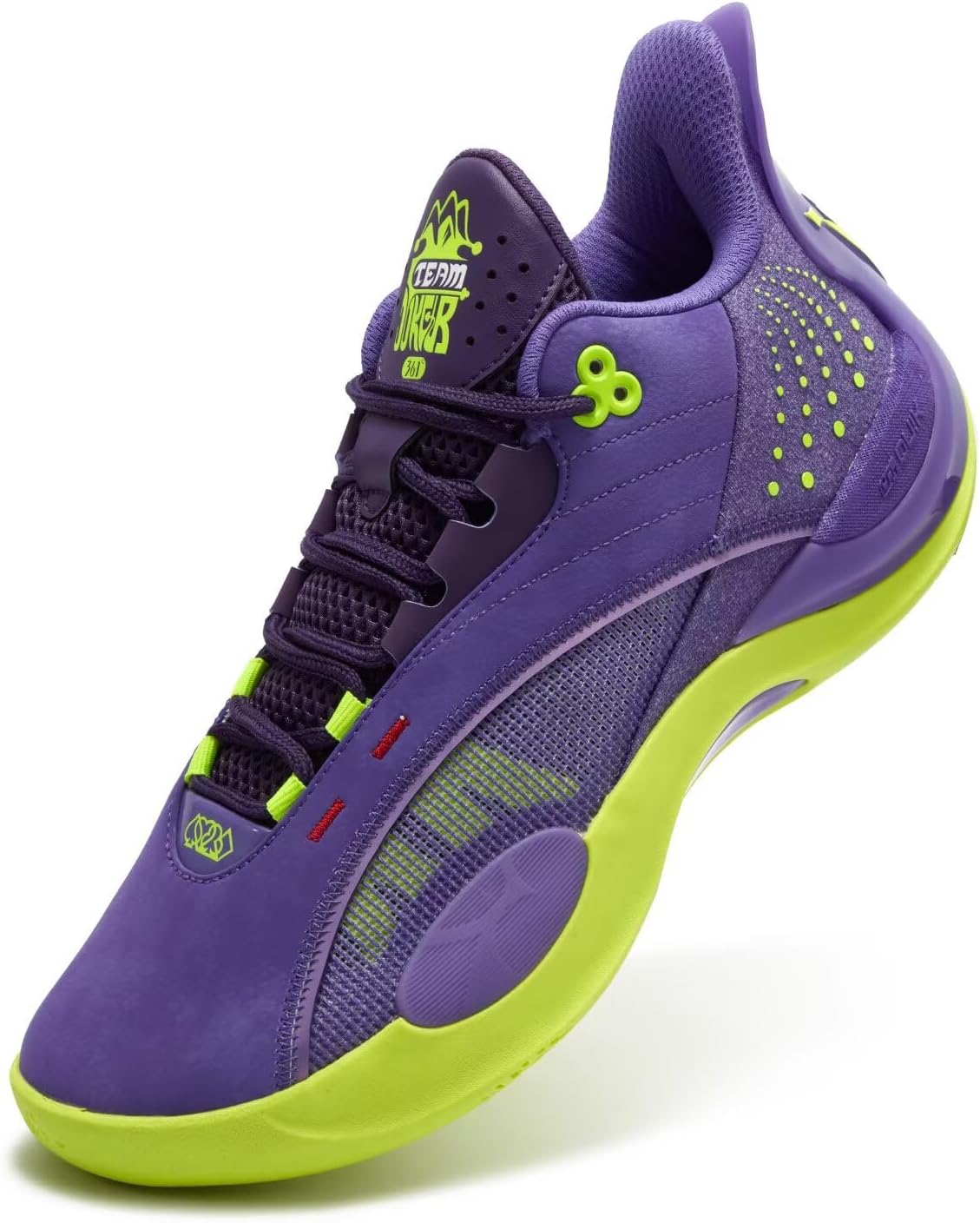 

Баскетбольные кроссовки 361 Team Joker Никола Йоки для мужчин, высокие, дышащие, уличные, с амортизацией, противоскользящая обувь для тренировок для подростков и взрослых, мужские баскетбольные кроссовки 361°, 572511105-5 Joker