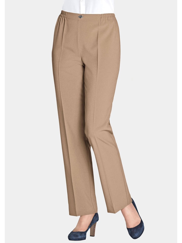 

Тканевые брюки GOLDNER Schlupfhose Martha, бежевый