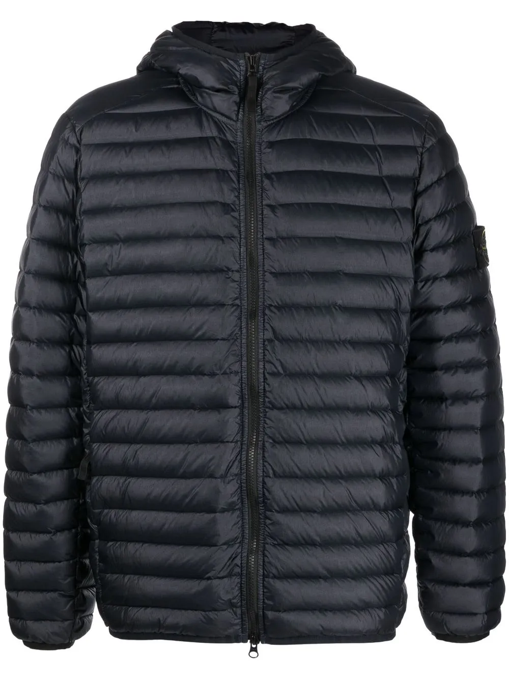 

Пуховик с логотипом Compass Stone Island, синий