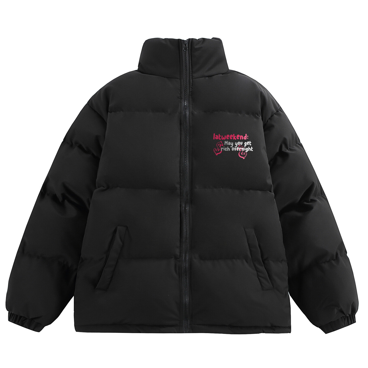 

Стеганая куртка унисекс La'T.Weekend, Черный (планка)