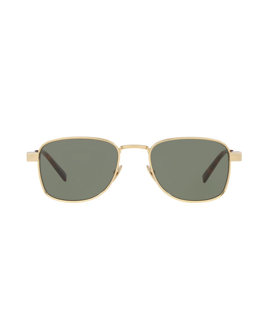 Мужские солнцезащитные очки большого размера, SL 741 YS000637 Saint Laurent, Gold — фото 2