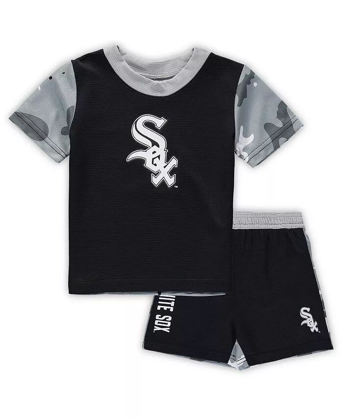 

Комплект футболки и шорт Pinch Hitter Chicago White Sox для новорожденных и младенцев, мальчиков и девочек, черный Outerstuff