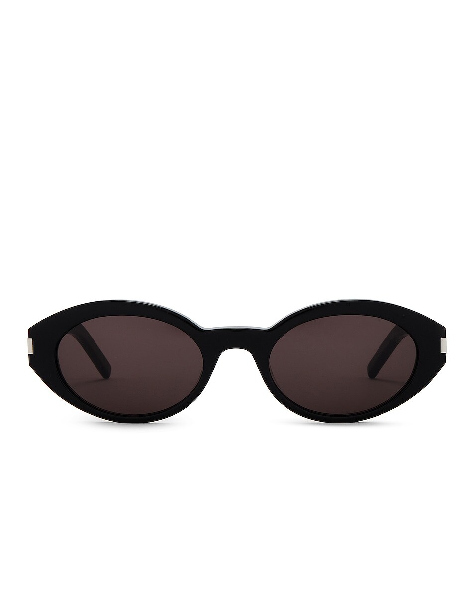 

Солнцезащитные очки Saint Laurent Oval, черный