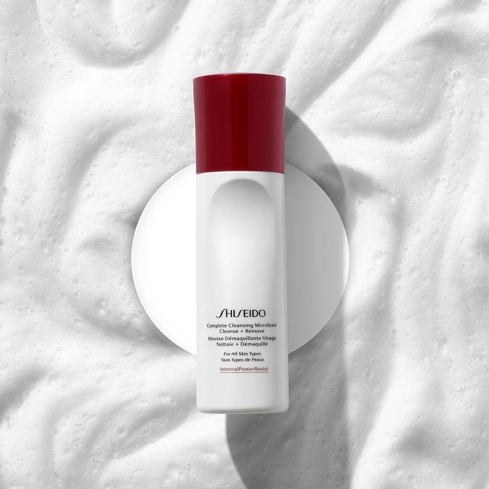 Средство для снятия макияжа rebalancing lotions complete cleansing microfoam Shiseido, объем 180 мл. — фото 3