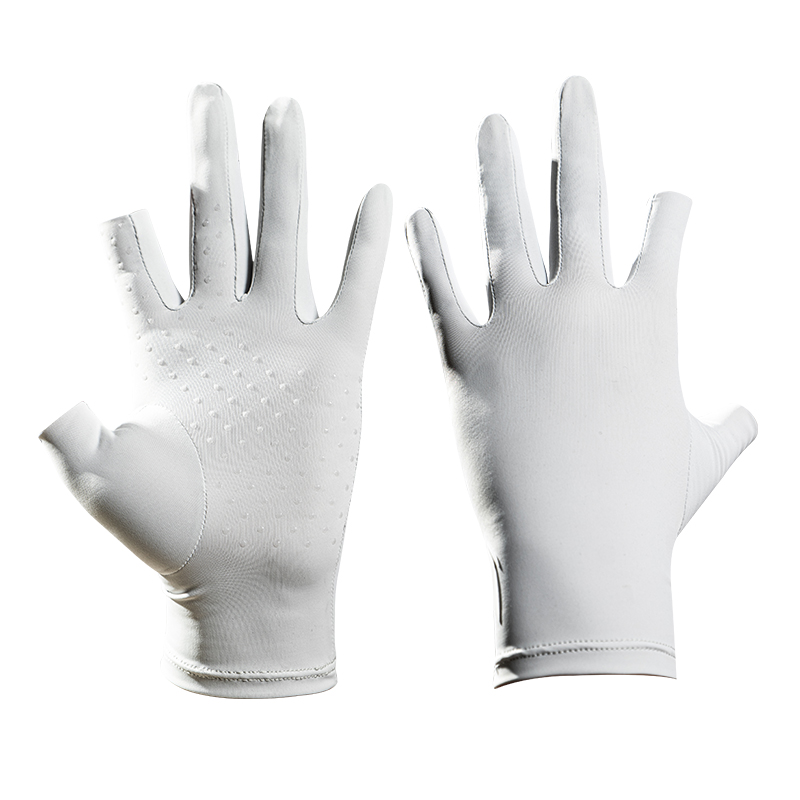 

LINING Мужские перчатки из полиамида и эластана с защитой от солнца, Gray [leak 2 fingers/palm anti-slip/ice feeling sun protection]