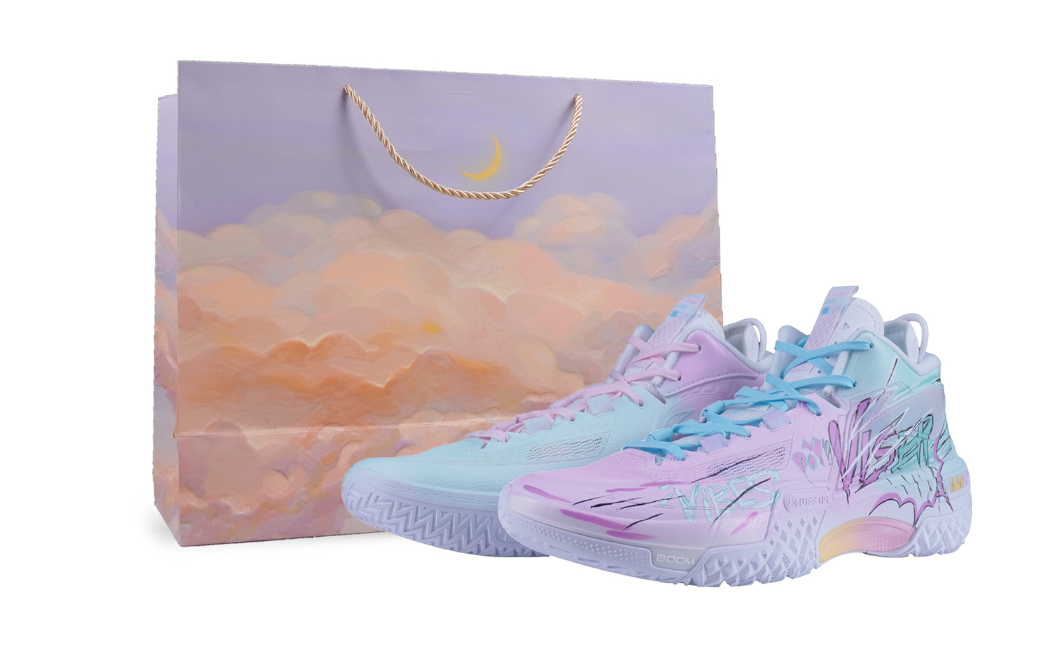 

LINING Баскетбольные кроссовки Shudder мужские Mid top Pink