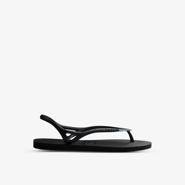 Сандалии резиновые Sunny II с открытой пяткой Havaianas, черный