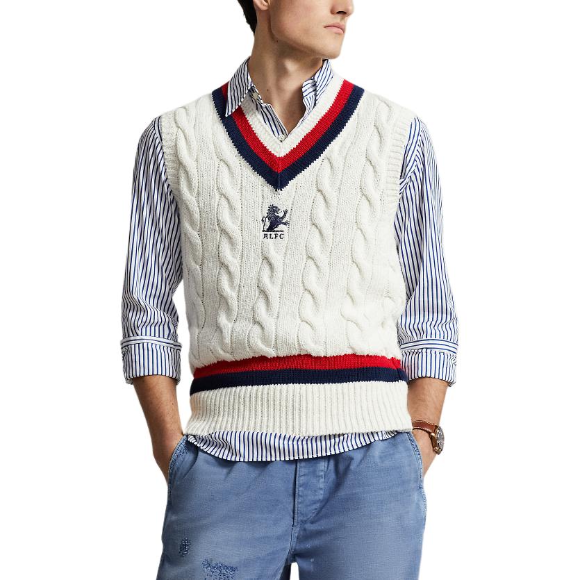 Хлопковый майка с аппликацией логотипа Polo Ralph Lauren, белый — фото 4