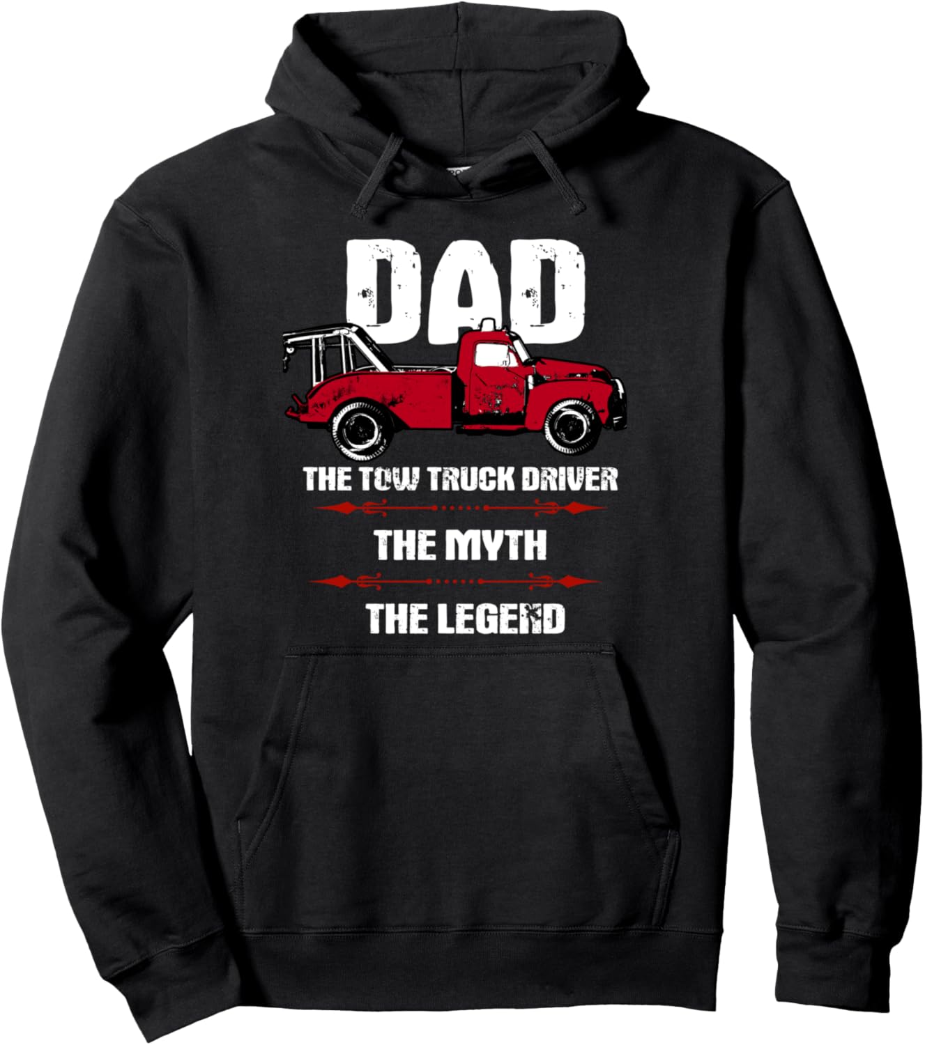 

Худи с надписью «Водитель эвакуатора, папа, День отца, миф, легенда, эвакуатор», черный (black 19-3911tcx), размер S Tow Truck Driver Gifts