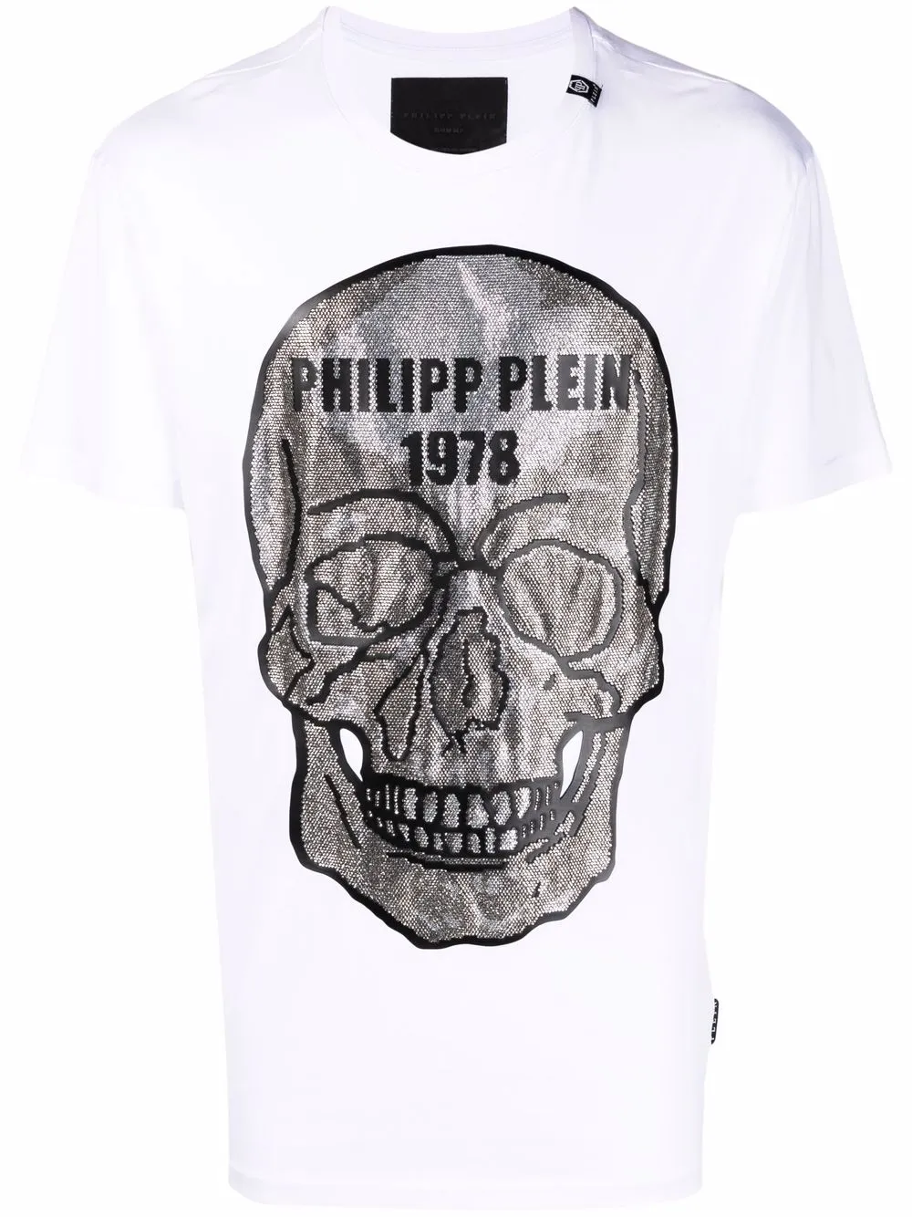 

Футболка с декором Skull Philipp Plein, белый