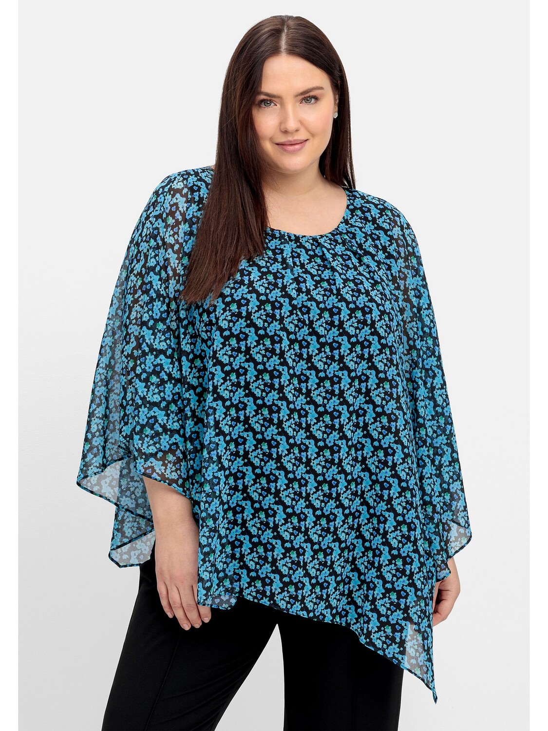 

Туника sheego Chiffon, черный