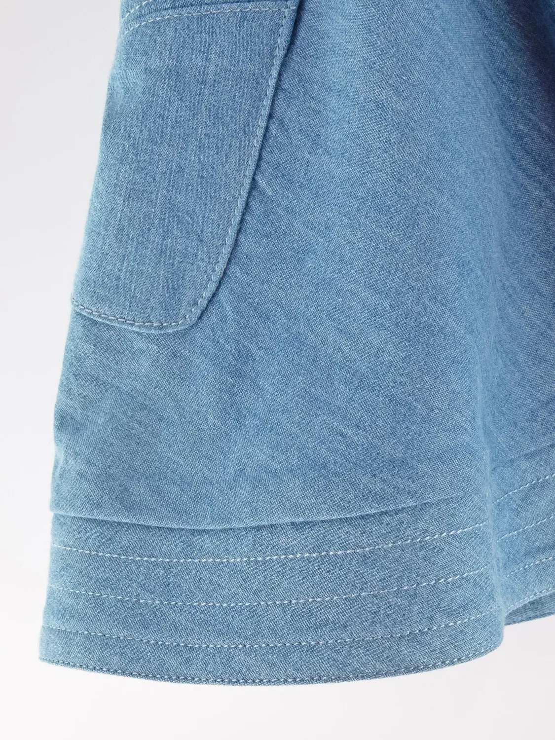 Юбка Sigikid Jeansrock sommerleichter Chambray Rock светло-голубого цвета — фото 3