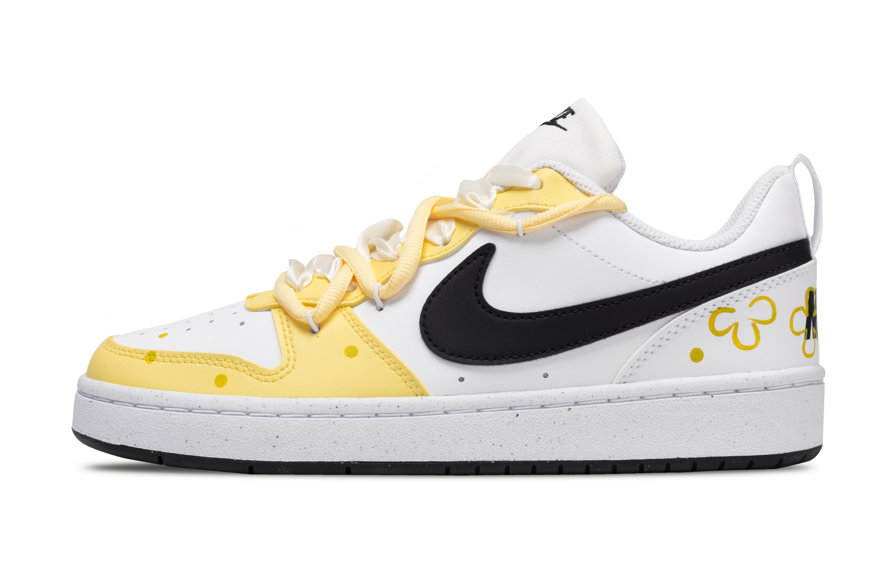 Кроссовки для скейтбординга Air Force 1 Wild, низкие, унисекс Nike, желтый/розовый — фото 2