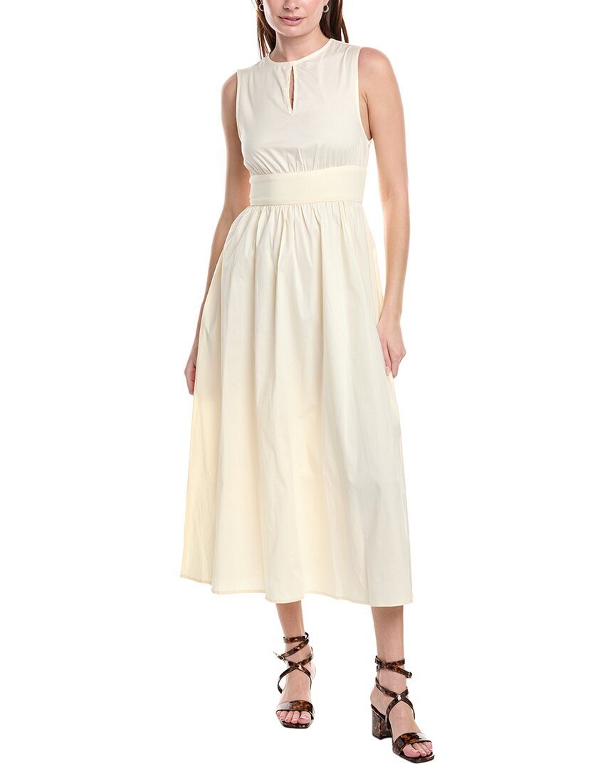 

Платье миди с вырезом-замочной скважиной WeWoreWhat Weworewhat, белый