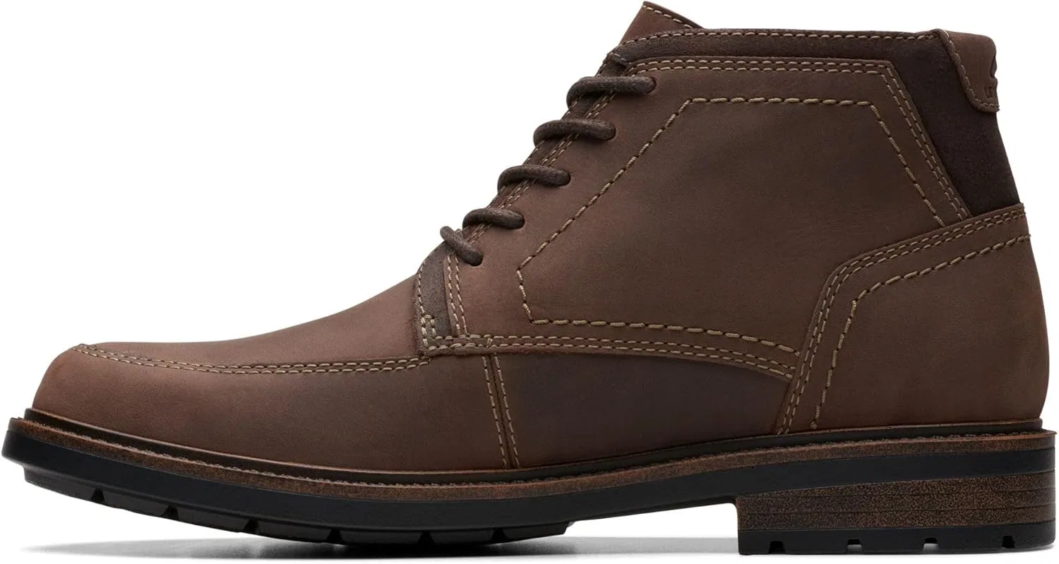 Оксфорды водонепроницаемые Clarks, темно-коричневая кожа — фото 2