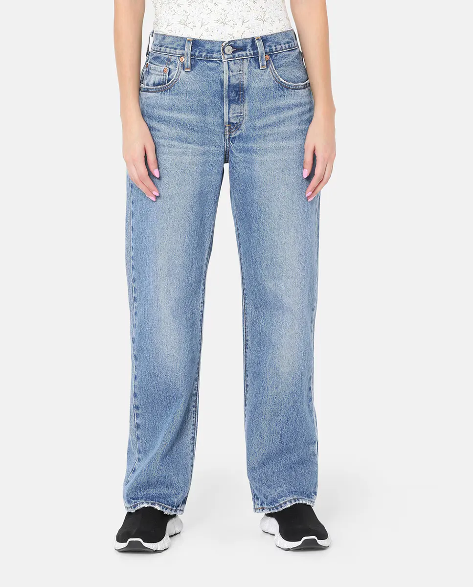 Женские джинсы 501 90-х годов длиной до щиколотки Levi's, синий — фото 2