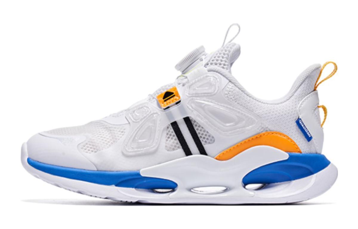 

QIAODAN Детские кроссовки Jordan White Dazzling Blue с противоскользящим покрытием и низким верхом.