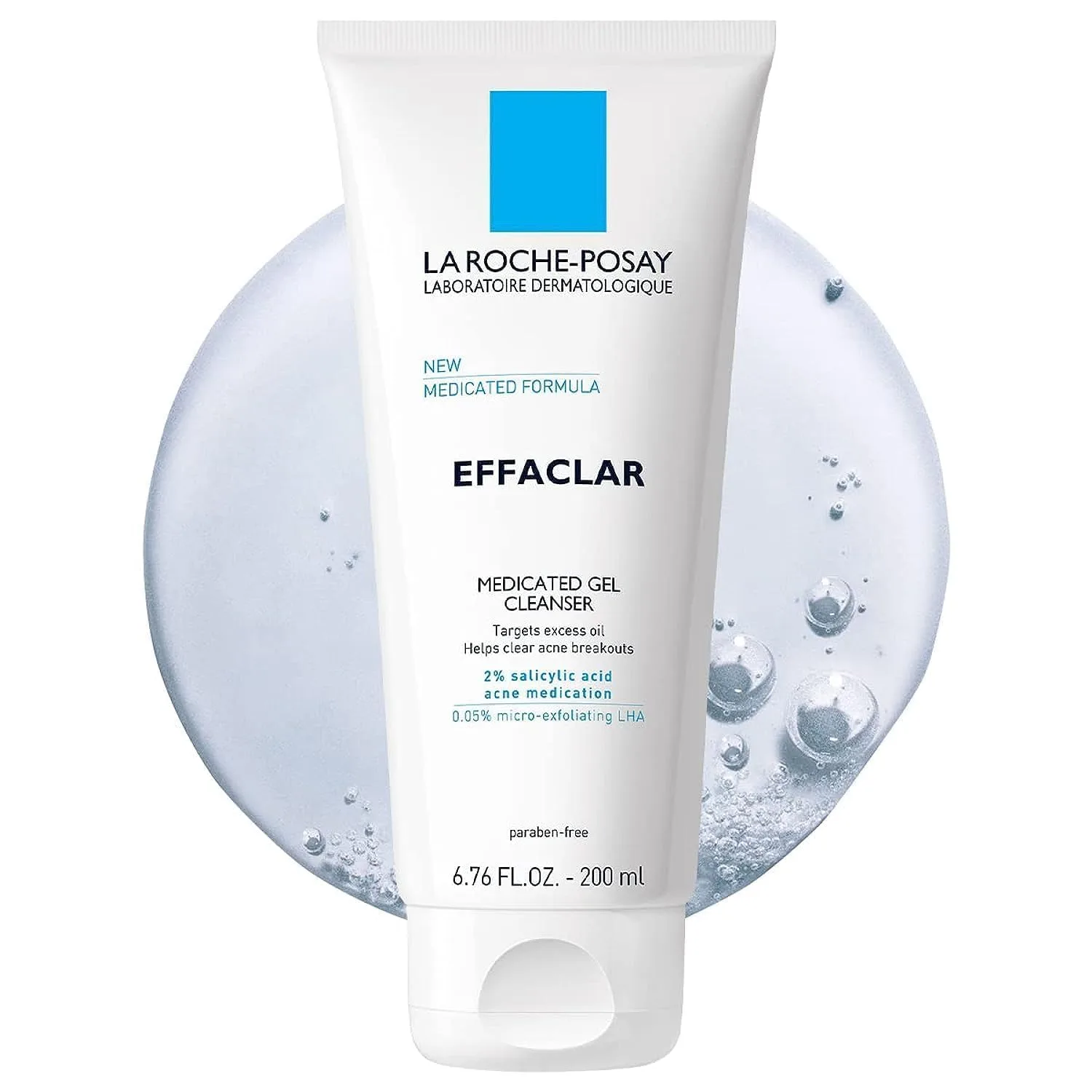 Гель для умывания La Roche-Posay — Effaclar Medicated Gel Cleanser, очищающий гель с % салициловой кислотой, LHA и, 201 мл