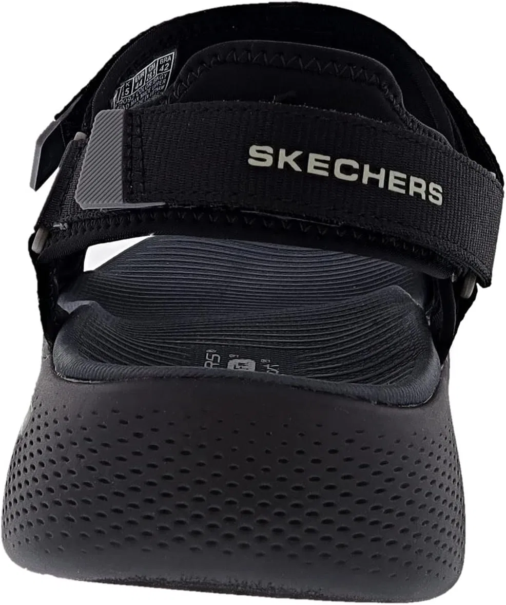 Сандалии массажные Skechers, Black/Grey — фото 4