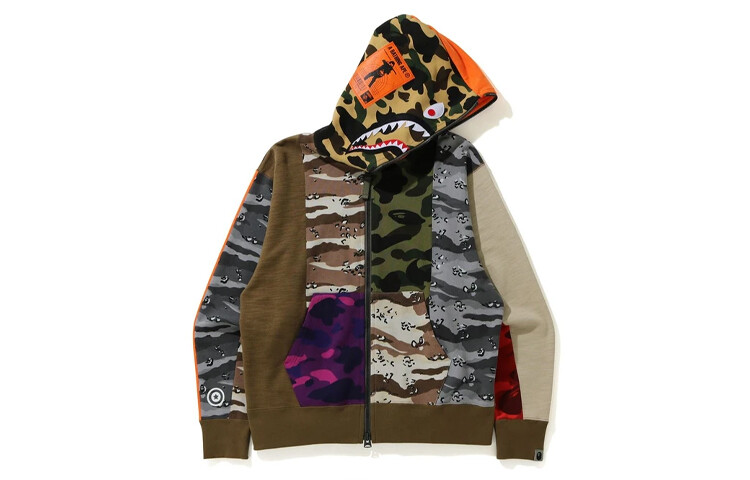 Толстовка Shark Series для мужчин, камуфляж A Bathing Ape, цвет Camouflage — фото 2