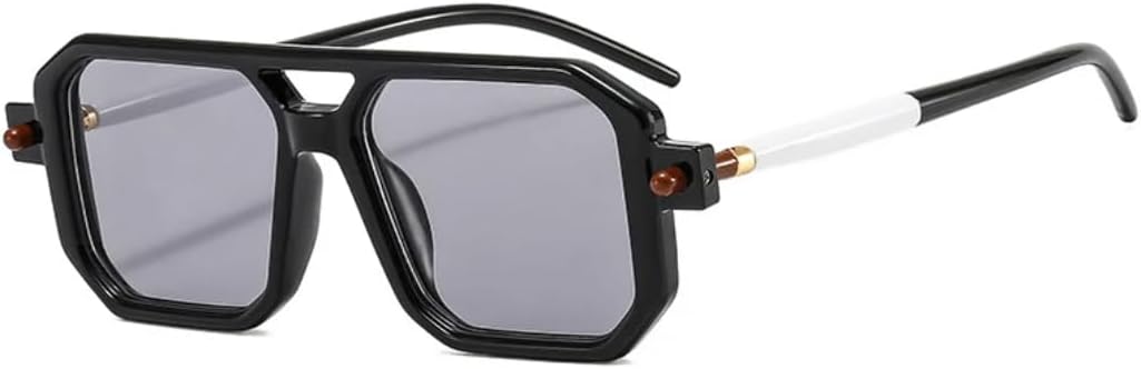 

Солнцезащитные очки с защитой UV400 | Двойная перемычка, градиентные линзы | для женщин и мужчин, для занятий спортом на открытом воздухе и вождения (черно-серый) LXLHWN, Black Light Grey