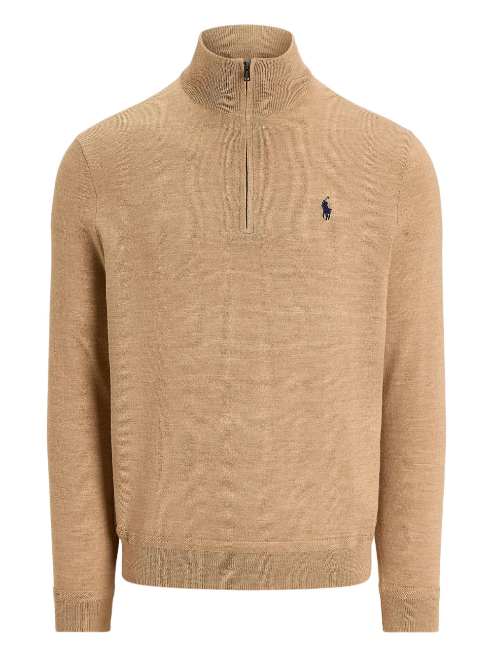 

Свитер с воротником-стойкой и застежкой-молнией на половину длины RLX Ralph Lauren, нейтральный