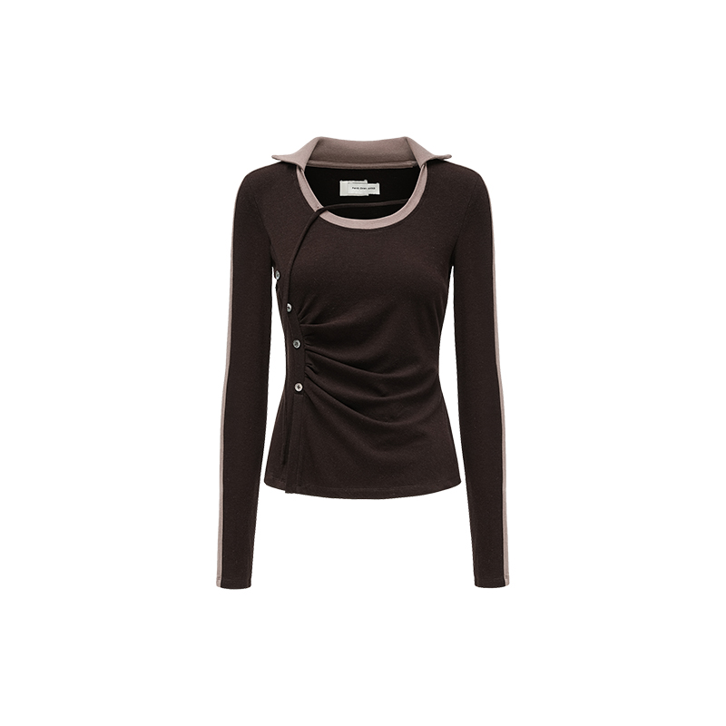 

Feng Chen Wang Футболка женская коричневая, Коричневый, Feng Chen Wang Футболка женская коричневая