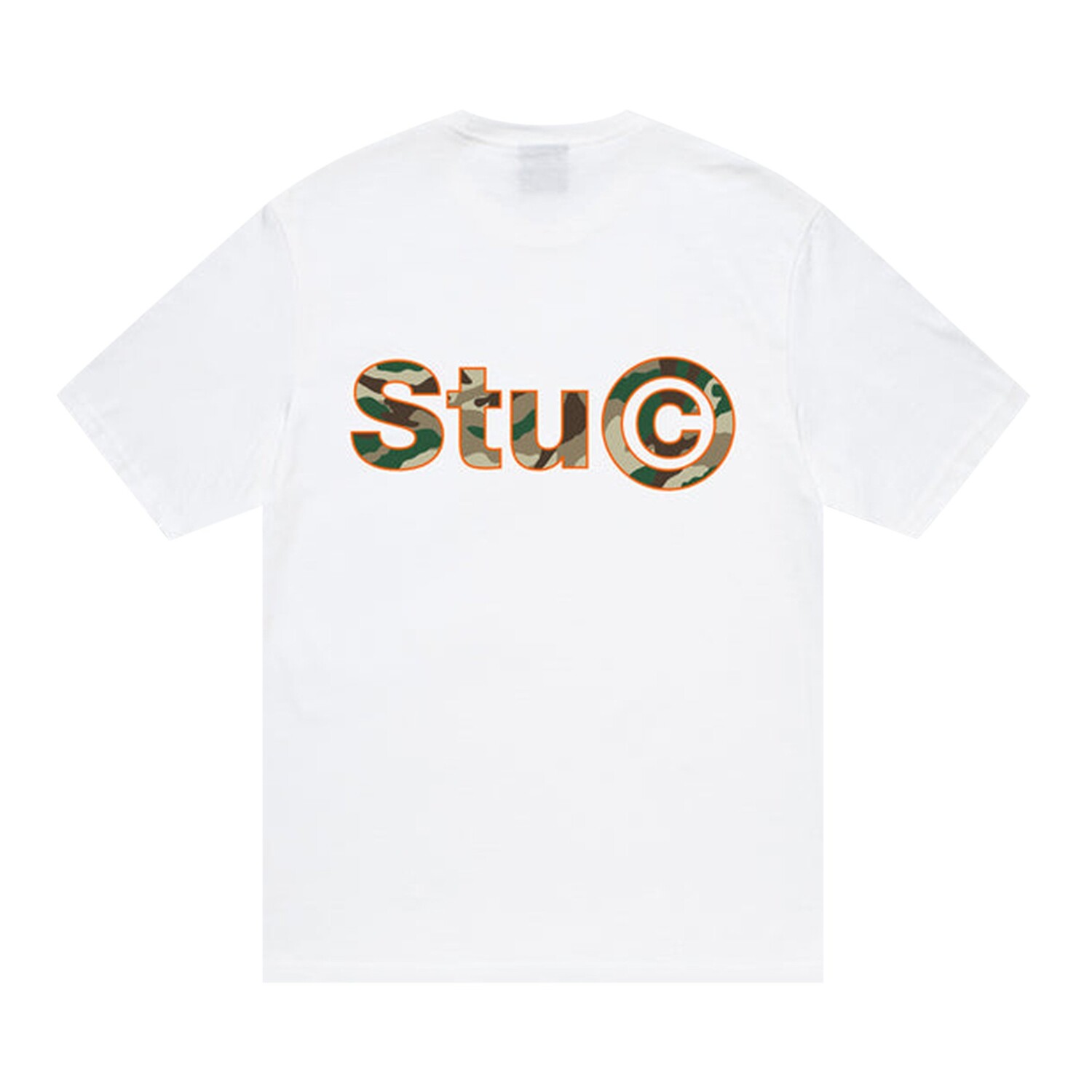 Камуфляжная футболка Stussy Stu C. Белая — фото 2