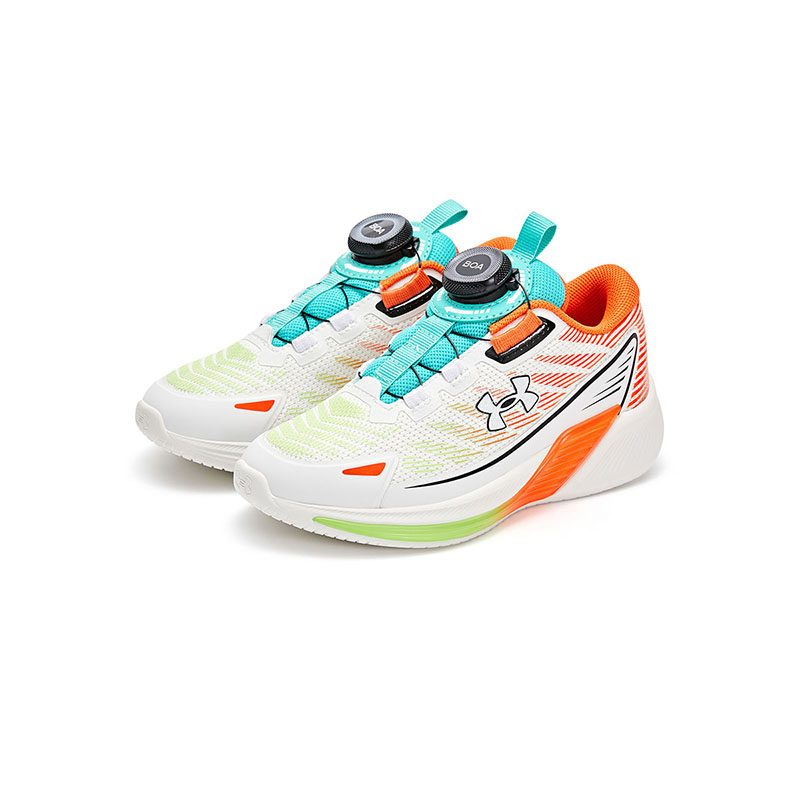 Низкие детские кроссовки для бега Under Armour, черный/красный — фото 3
