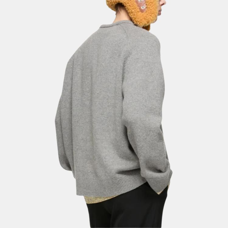 Джемпер с V-образным вырезом Acne Studios, темно-серый mixed color — фото 3