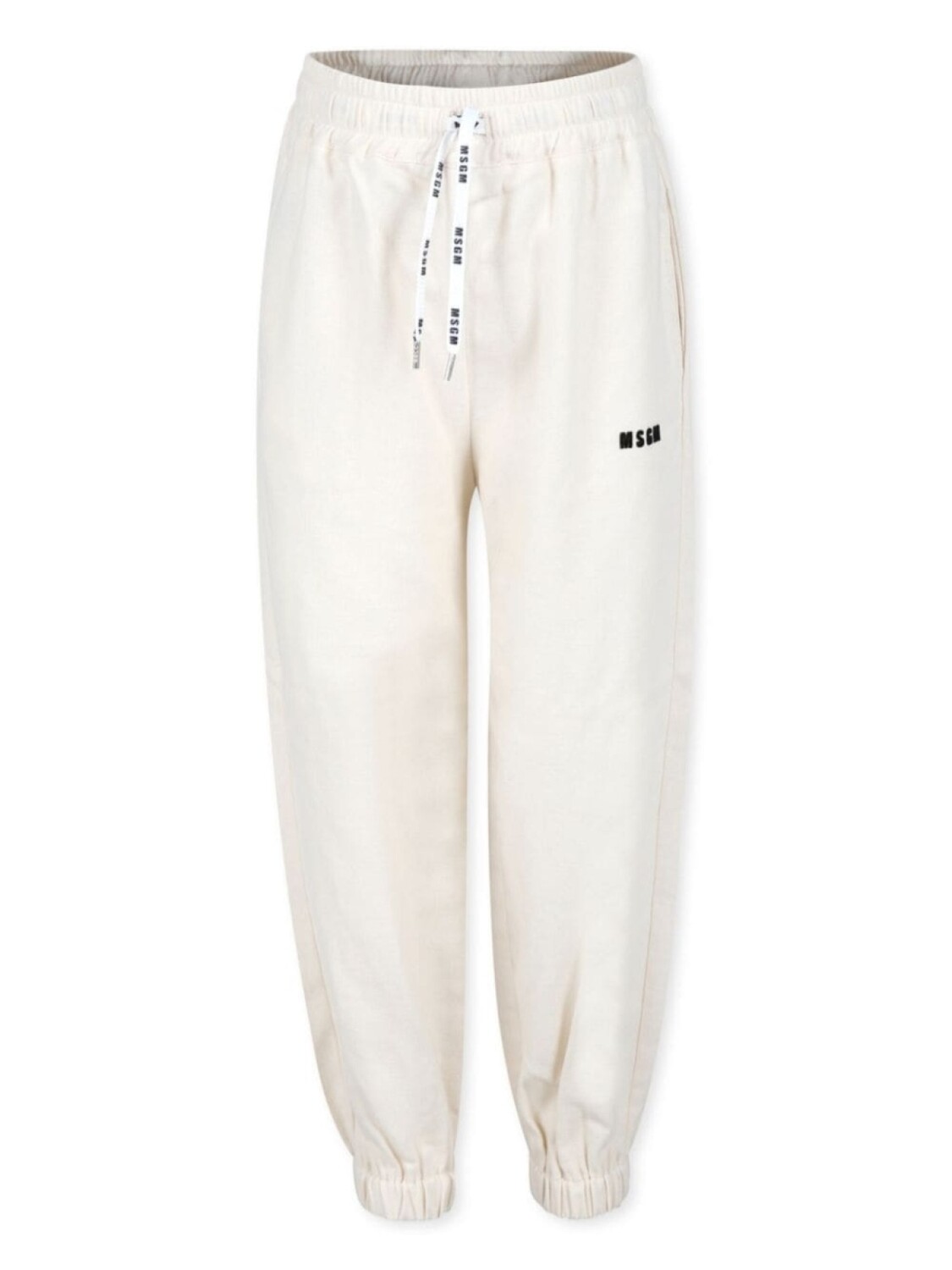 

MSGM Kids спортивные брюки с вышитым логотипом, белый